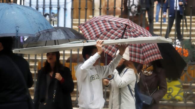 Lluvia en Málaga.