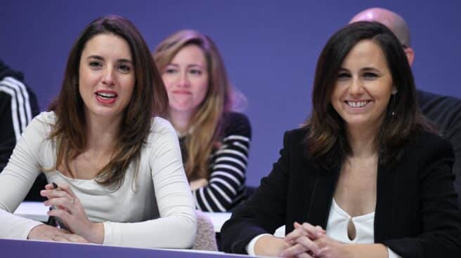 Irene Montero e Ione Belarra, en el Consejo Ciudadano Estatal de Podemos.