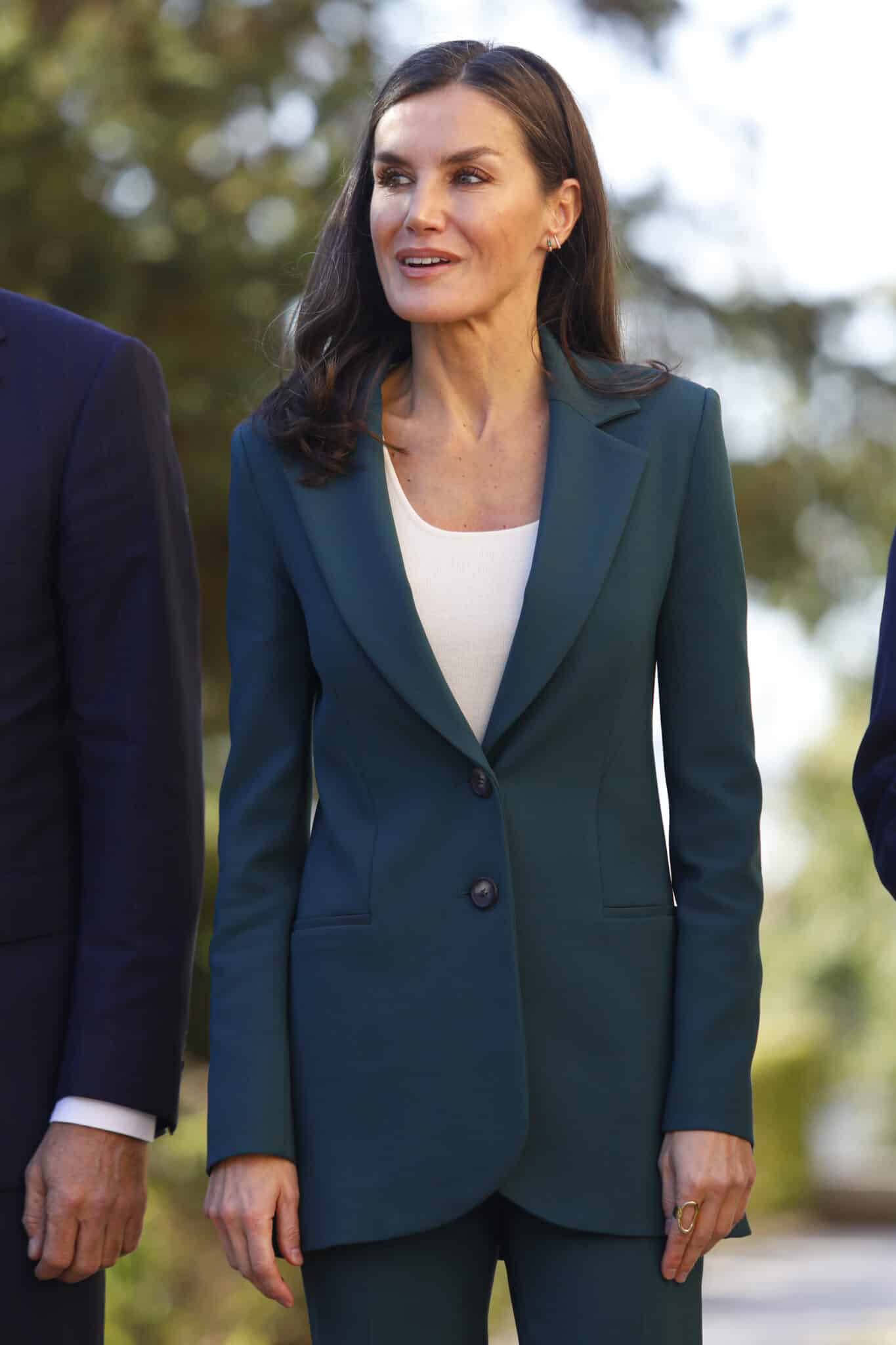 Su Majestad la Reina Doña Letizia, durante la inauguración de la Reunión Anual de Directores del Instituto Cervantes en el Hospital Real de Granada