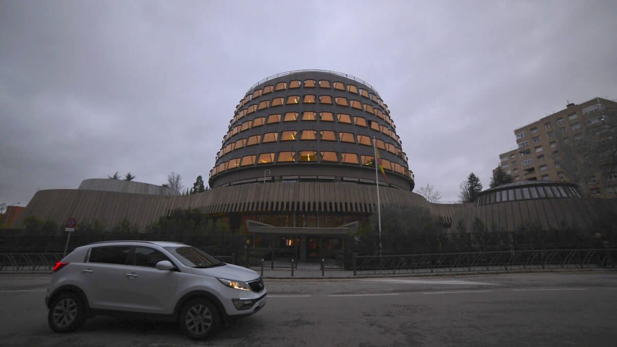 Fachada de la sede del Tribunal Constitucional, a 21 de diciembre de 2022