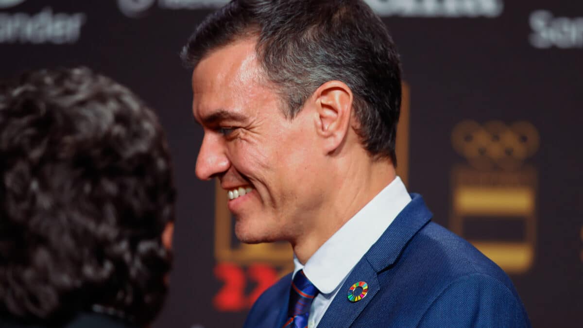 Pedro Sánchez, presidente del Gobierno de España, durante la ceremonia de entrega de premios del COE (Comité Olímpico Español)