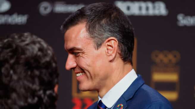 Pedro Sánchez, presidente del Gobierno de España, durante la ceremonia de entrega de premios del COE (Comité Olímpico Español)