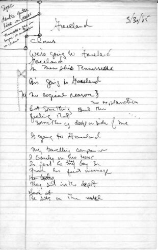Letra de Graceland, escrita por Paul Simon.