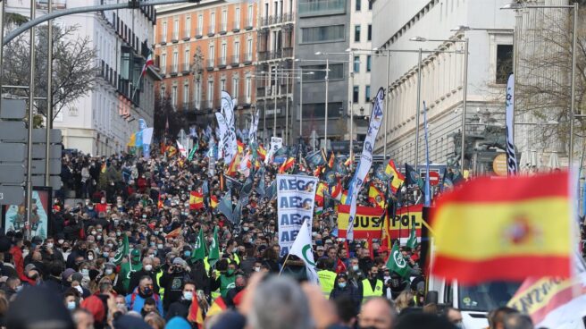 Imagen de la manifestación policial del 27 de noviembre de 2022 (EFE)