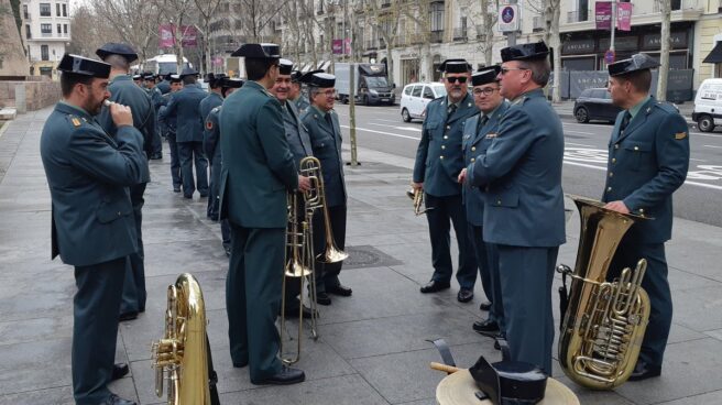 Miembros de la banda de la Guardia Civil (Twitter Jucil)< Interior