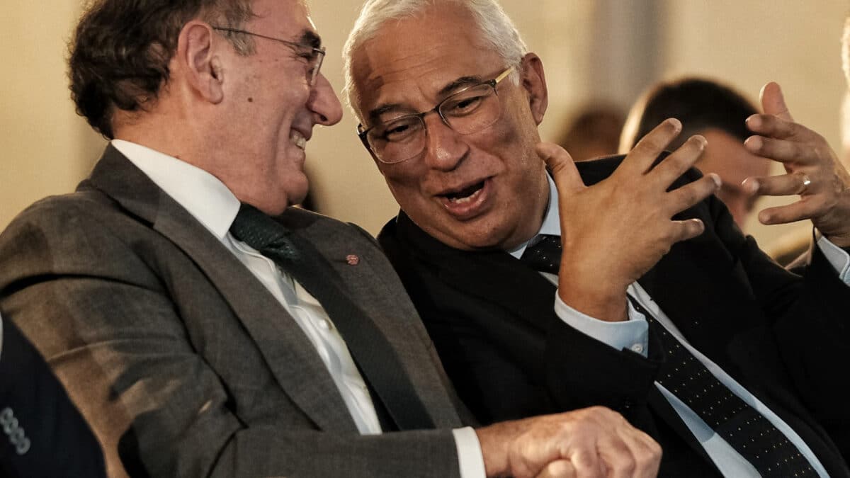 El presidente de Iberdrola, Ignacio Galán, y el primer ministro de Portugal, Antonio Costa