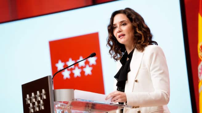 Ayuso preside la reunión del Consejo de Gobierno La presidenta de la Comunidad de Madrid, Isabel Díaz Ayuso, comparece tras presidir la reunión del Consejo de Gobierno este miércoles.