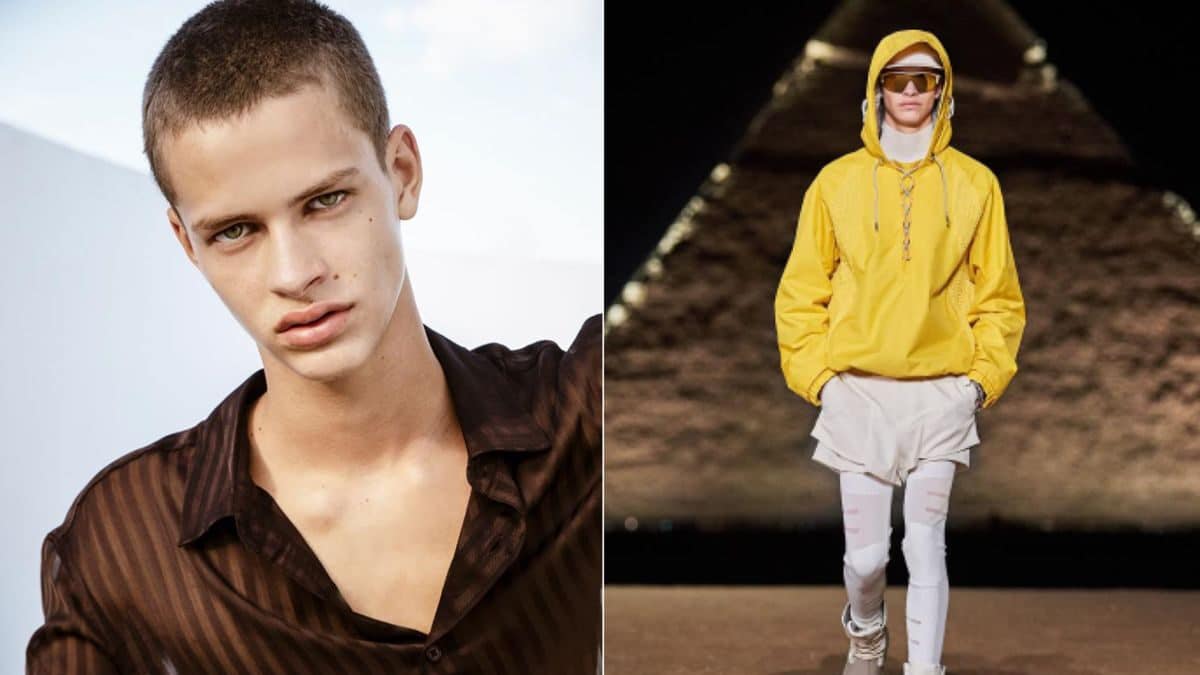 Adrián Planas, el único modelo español que ha desfilado para Dior en Egipto