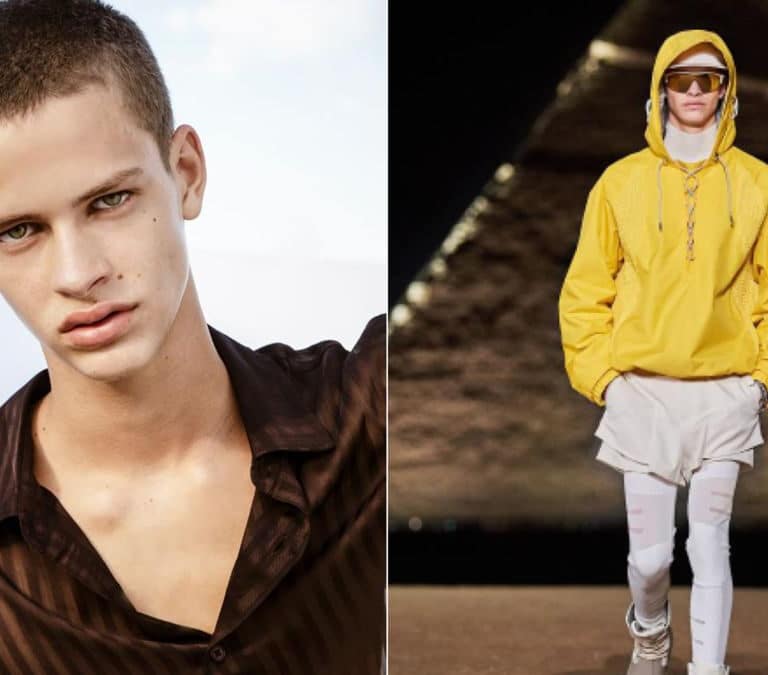 Adrián Planas, el único modelo español que ha desfilado para Dior en Egipto