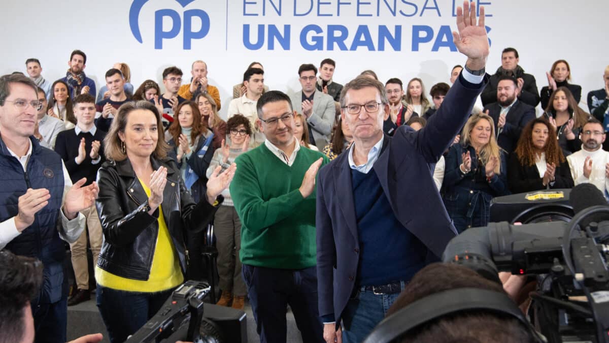 Alberto Núñez Feijóo, este sábado en La Rioja.