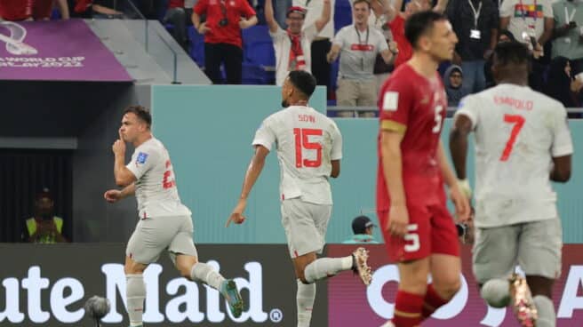 Xherdan Shaqiri manda callar tras marcar a Serbia en el Mundial de Qatar 2022 Xherdan Shaqiri manda callar tras marcar a Serbia en el Mundial de Qatar 2022