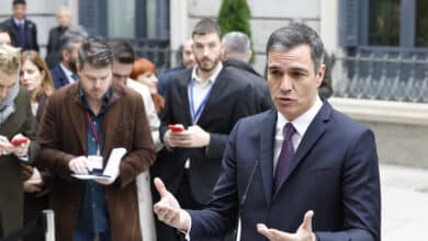 Pedro Sánchez: "Espero que hoy haya una victoria frente a Marruecos y nos den una alegría"