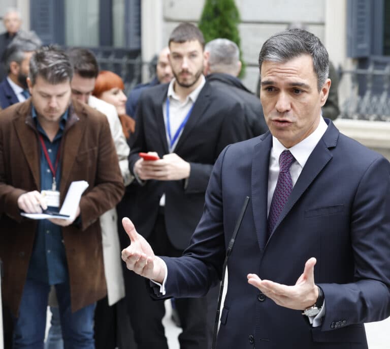 Pedro Sánchez: "Espero que hoy haya una victoria frente a Marruecos y nos den una alegría"