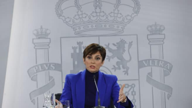 Rueda de prensa tras el Consejo de Ministros MADRID, 05/12/2022.- La portavoz del Gobierno y ministra de Política Territorial, Isabel Rodríguez durante la rueda de prensa tras el Consejo de Ministros este lunes en la Moncloa. EFE/ Juan Carlos Hidalgo