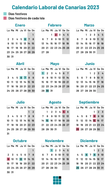 Calendario laboral de Canarias en 2023 con los días festivos
