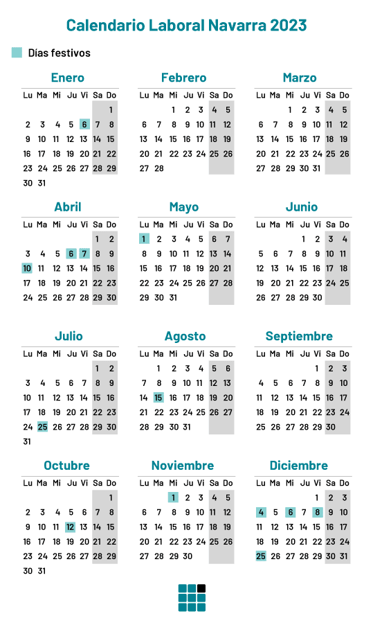 Calendario Laboral 2023 ¿qué días son festivos en Navarra? Calendario Laboral 2023 ¿qué días son festivos en Navarra?
