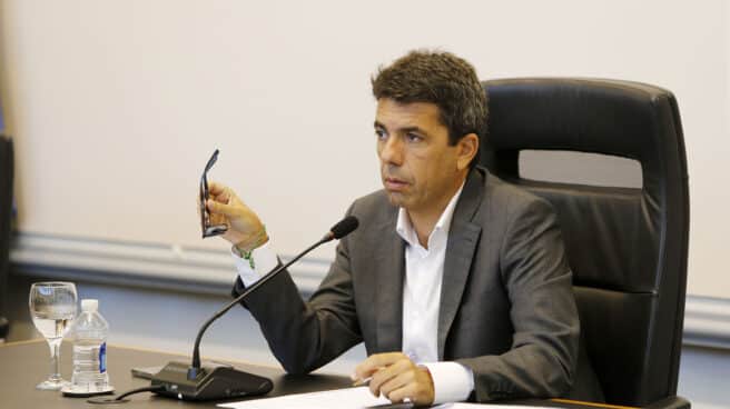 Carlos Mazón, en un pleno de la Diputación de Alicante.