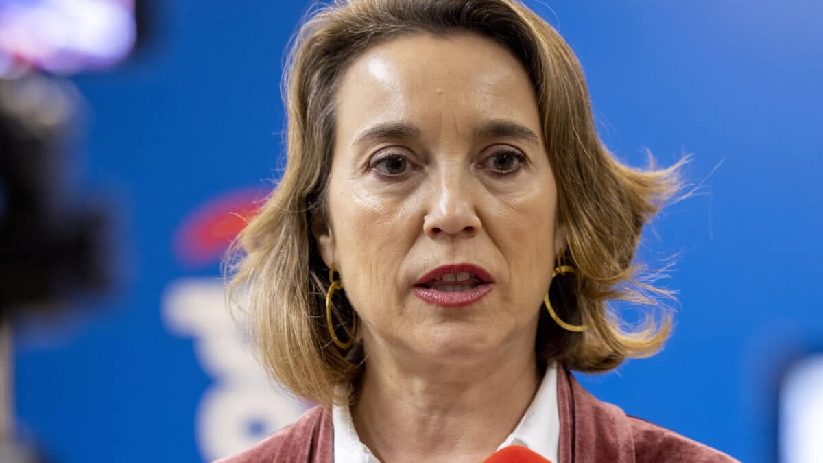 La secretaria general del Partido Popular, Cuca Gamarra, valora en rueda de prensa la actualidad política nacional, este sábado en Palma de Mallorca