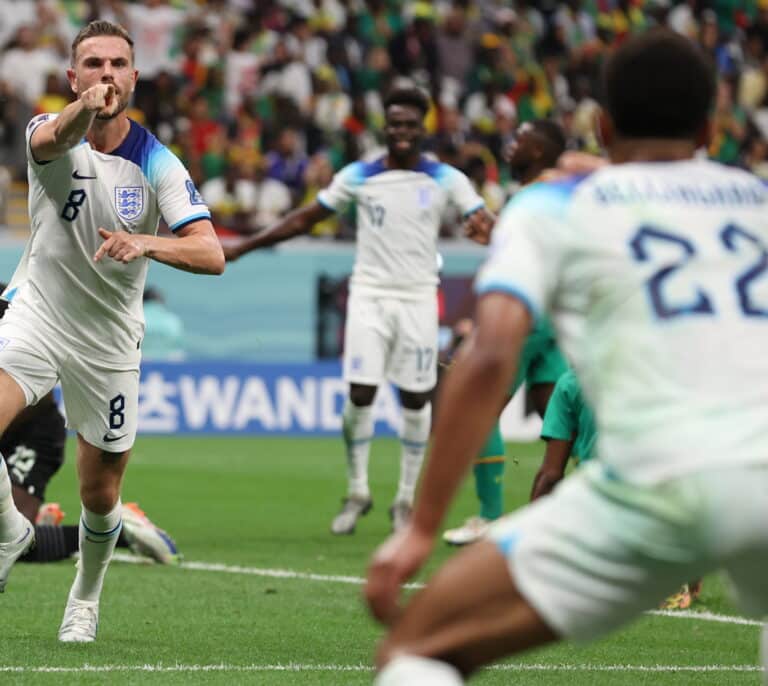 Inglaterra golea a Senegal y reta a Francia en cuartos