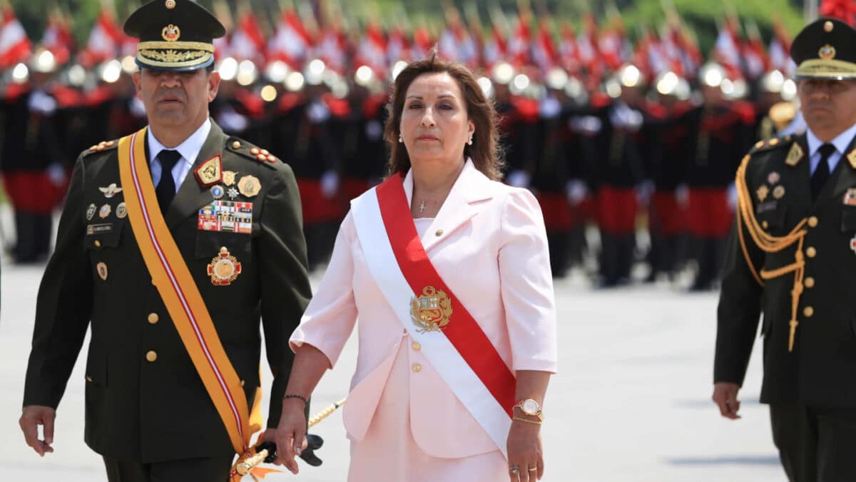 La presidenta de Perú, Dina Boluarte.