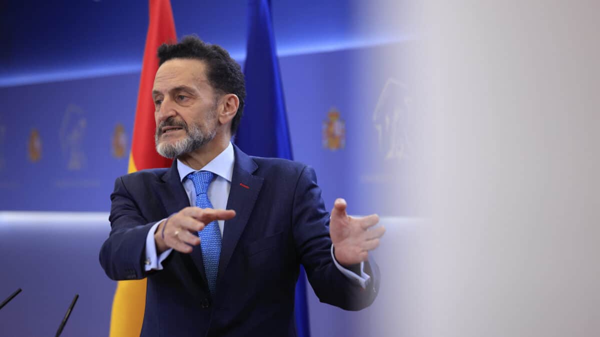 El portavoz de Ciudadanos Edmundo Bal durante la rueda de prensa ofrecida este martes en el Congreso.