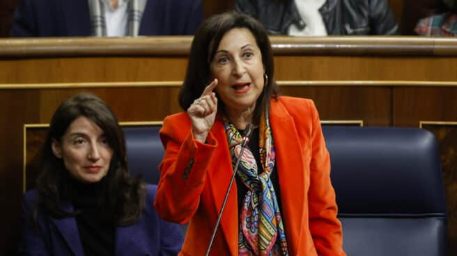 La ministra de Defensa, Margarita Robles interviene en el Congreso en Madrid. La ministra de Defensa, Margarita Robles interviene en el Congreso en Madrid.