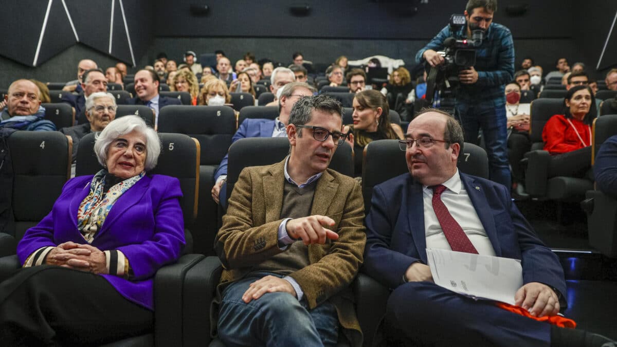 Félix Bolaños, este martes en un acto del PSOE.