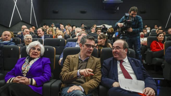 Félix Bolaños, este martes en un acto del PSOE.