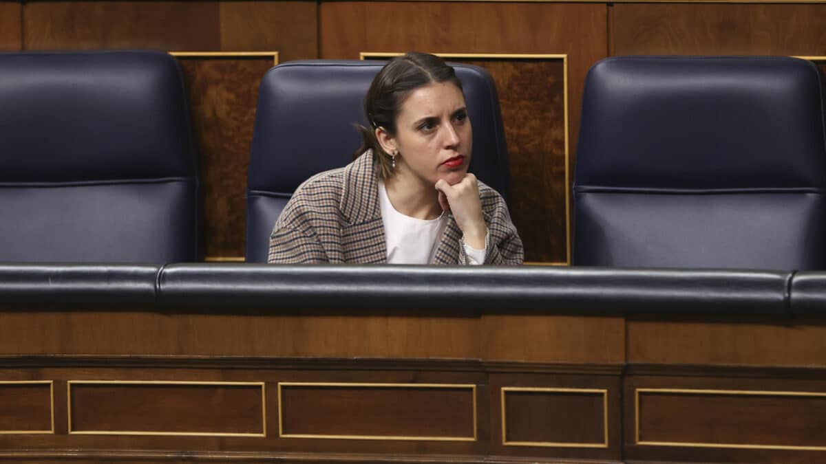 La ministra de Igualdad, Irene Montero, en el Congreso de los Diputados.