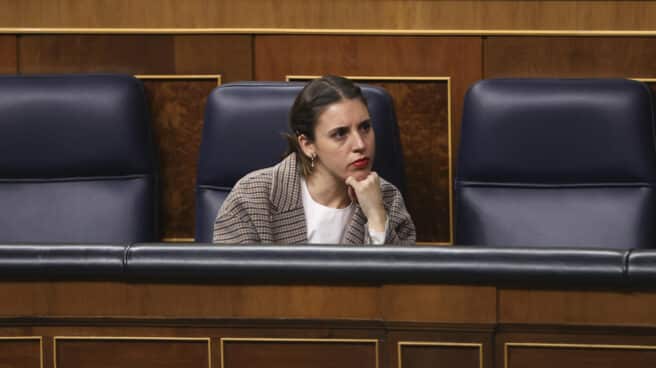 La ministra de Igualdad, Irene Montero, en el Congreso de los Diputados.