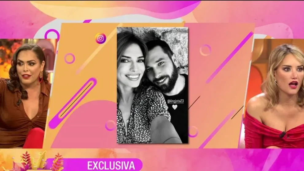 Jessica Bueno y Jota Peleteiro en una imagen en exclusiva de Fiesta (Telecinco) en el que se confirmaba su separación
