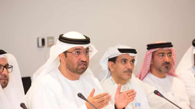 Sultan al Jaber, ministro de Industria y Tecnología Avanzada de Emiratos y presidente de la petrolera estatal ADNOC. Sultan al Jaber, ministro de Industria y Tecnología Avanzada de Emiratos y presidente de la petrolera estatal ADNOC.