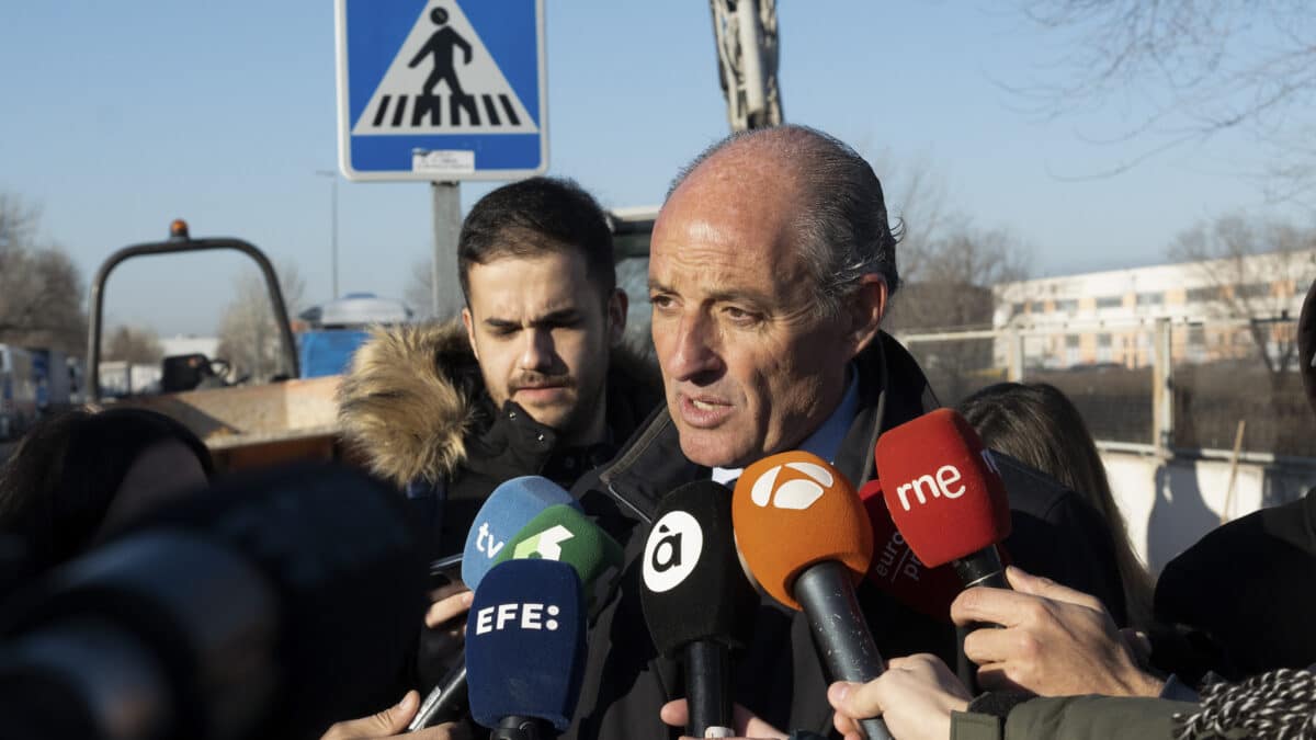 Francisco Camps, en la entrada de la Audiencia Nacional.