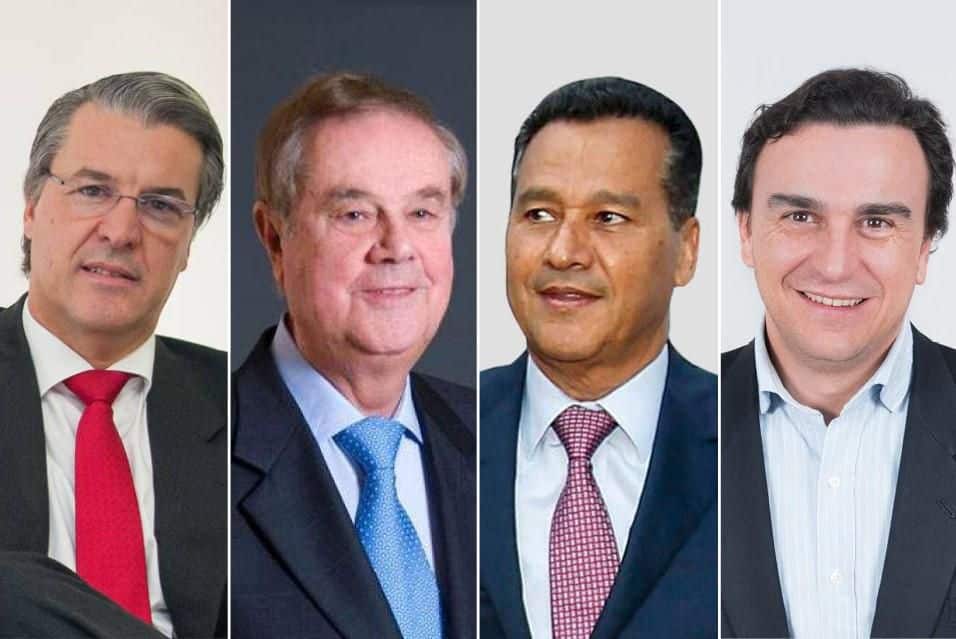 Alfredo Fernández Agras, presidente de NH; Gabriel Escarrer Juliá, presidente de Meliá; Eustasio López, presidente de Lopesan; y Abel Matutes Prat, presidente de Palladium