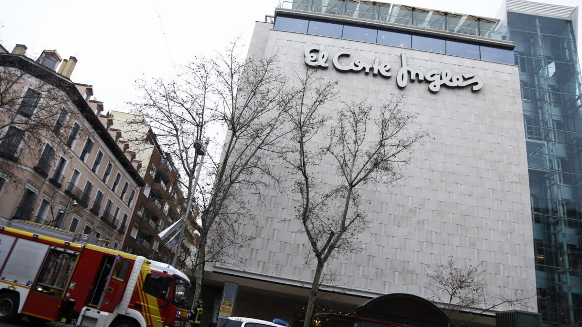 El Corte Inglés de la calle Serrano. En Madrid (España) a 31 de enero de 2021.