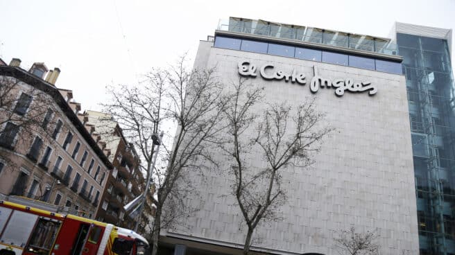 El Corte Inglés de la calle Serrano. En Madrid (España) a 31 de enero de 2021.