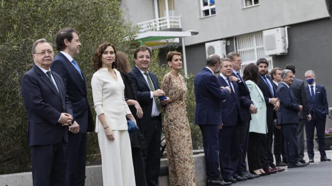 Los presidentes autonómicos posan en la XXVI Conferencia de Presidentes en La Palma celebrada en marzo de 2022