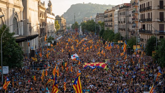 Una manifestación que dice la verdad: aquí no se ha acabado nada Selección fotos 2022: Centenares de personas participan en la manifestación convocada por la ANC con motivo de la Diada, Día de Catalunya