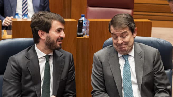 Gallardo y Mañueco, en las Cortes de Castilla y León.