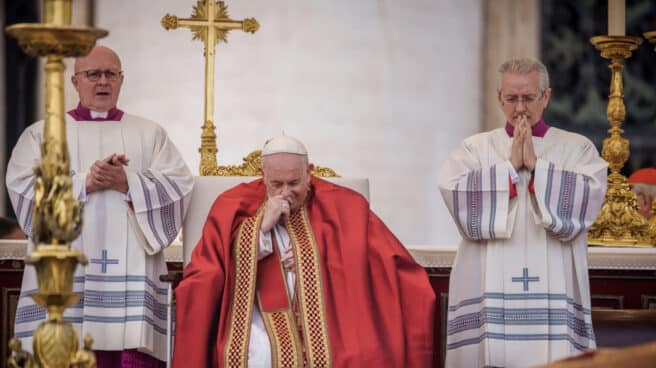 El Papa Francisco en el funeral de Benedicto XVI el 5 de enero de 2023 El Papa Francisco en el funeral de Benedicto XVI el 5 de enero de 2023