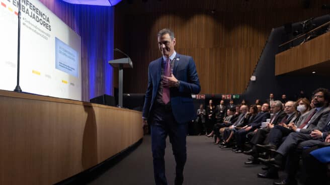 Pedro Sánchez, en la VII Conferencia de Embajadores. Pedro Sánchez, en la VII Conferencia de Embajadores.