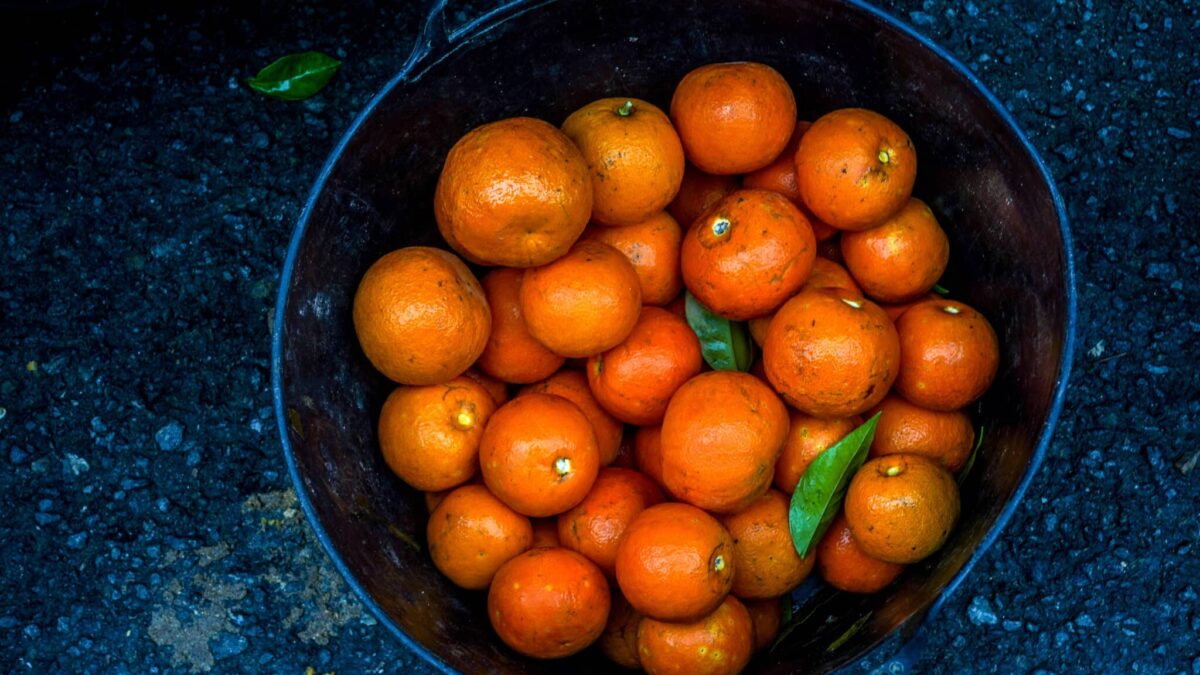 Cesta de naranjas