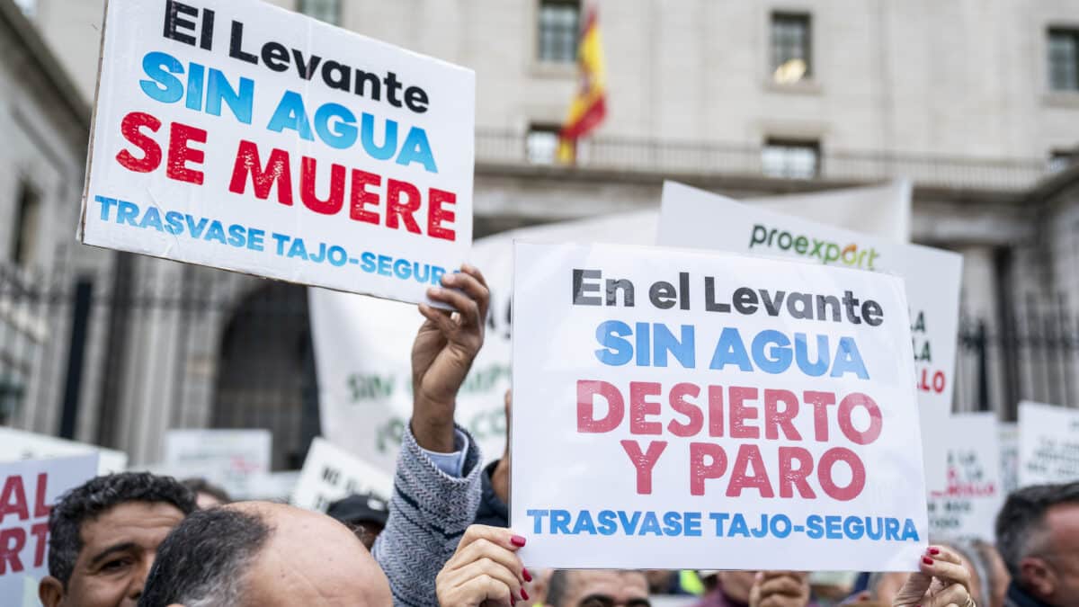Los regantes se concentran en Madrid para la defensa del trasvase Tajo-Segura