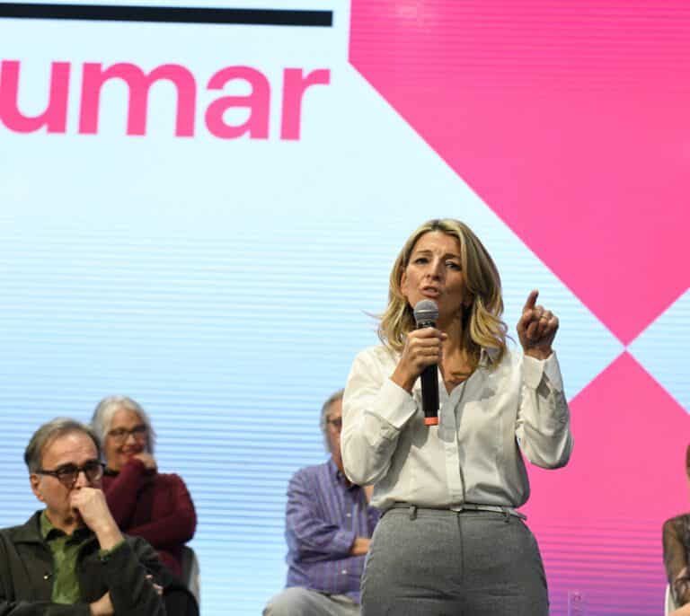 Díaz reivindica el papel de Sumar desde la "centralidad de lo social" frente a los que se limitan a la "esquina del tablero"