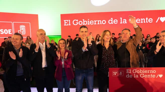 Acto del PSOE con Pedro Sánchez en Sevilla.