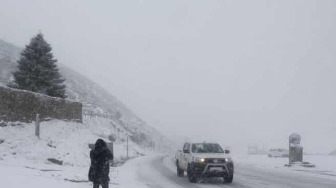 Temporal de nieve en León. Temporal de nieve en León.