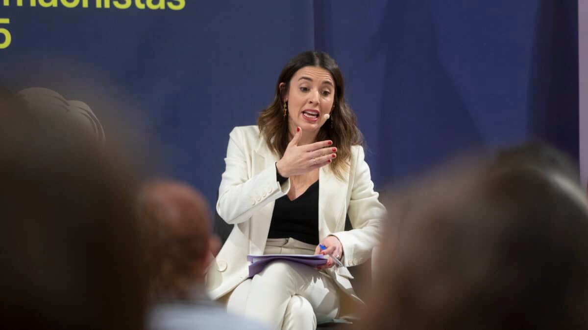 La ministra de Igualdad, Irene Montero, interviene en la presentación de la Estrategia Estatal para combatir las Violencias Machistas 2022-2025