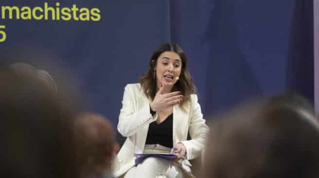 Al menos 195 condenados por delitos sexuales se han beneficiado por la ley del 'sólo sí es sí' La ministra de Igualdad, Irene Montero, interviene en la presentación de la Estrategia Estatal para combatir las Violencias Machistas 2022-2025