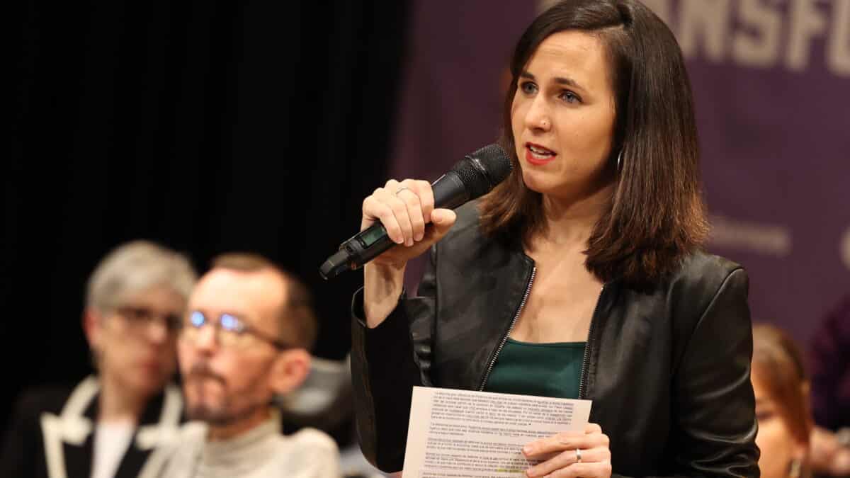 La secretaria general de Podemos y ministra de Derechos Sociales y Agenda 2030, Ione Belarra.