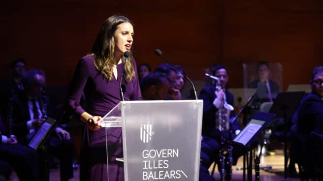 La ministra de Igualdad, Irene Montero interviene en el acto de homenaje y retorno de los restos de Aurora Picornell i les Roges del Molinar